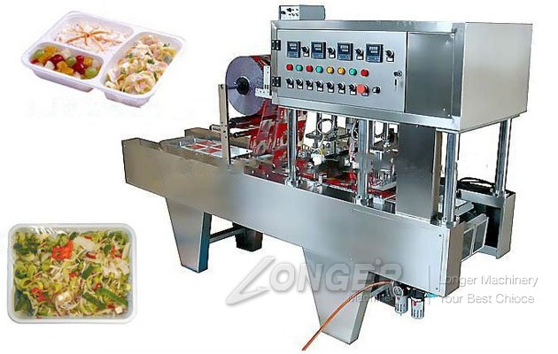 Plastic Food Container Meal Tray Sealing Machine For Sale