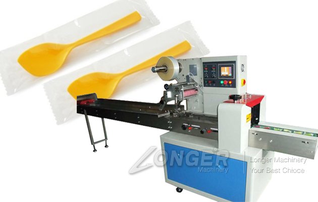 Single Disposable Plastic Spoon Packing Machine For Sale
