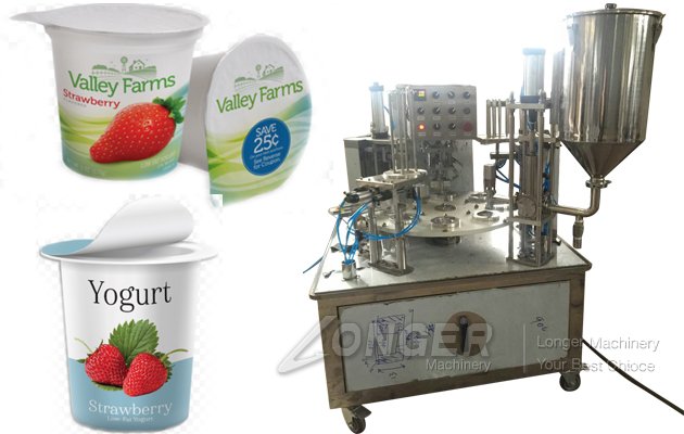 Piece Film Yogurt Cup Filling And Sealing Machine For Sale