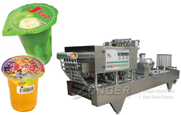 Automatic Plastic Jelly Cup Filling Sealing Machine In India