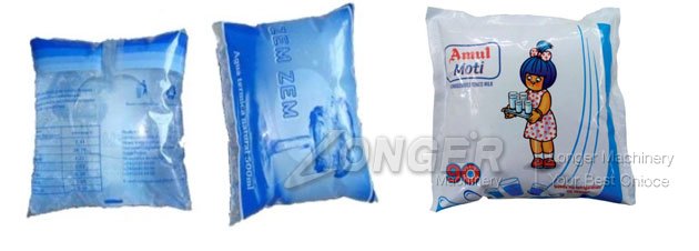 Milk Pouch Packing Machine Packaging Sample