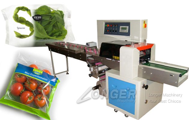 Pillow Type Automatic Fresh Fruit Vegetable Packing Machine