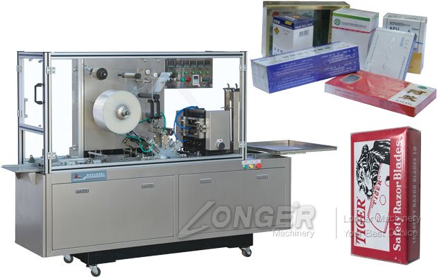 Auto DVD Cellophane Overwrapping Machine with Tear Tape